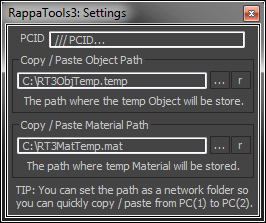 RappaTools3 Settings Dialog